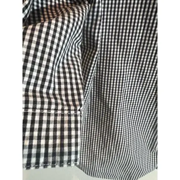 VTG Disney Store Mickey Mouse Shirt Gingham Snap Button Women's M Single Stitch - Picture 5 of 10